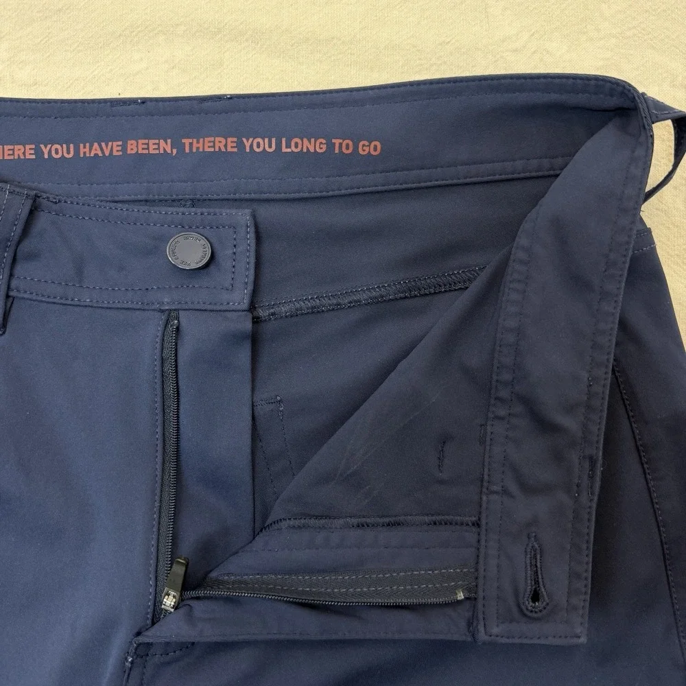 Rhone Commuter 5 Pocket Pants Mens 30 Navy Slim Performance Stretch Travel Blue